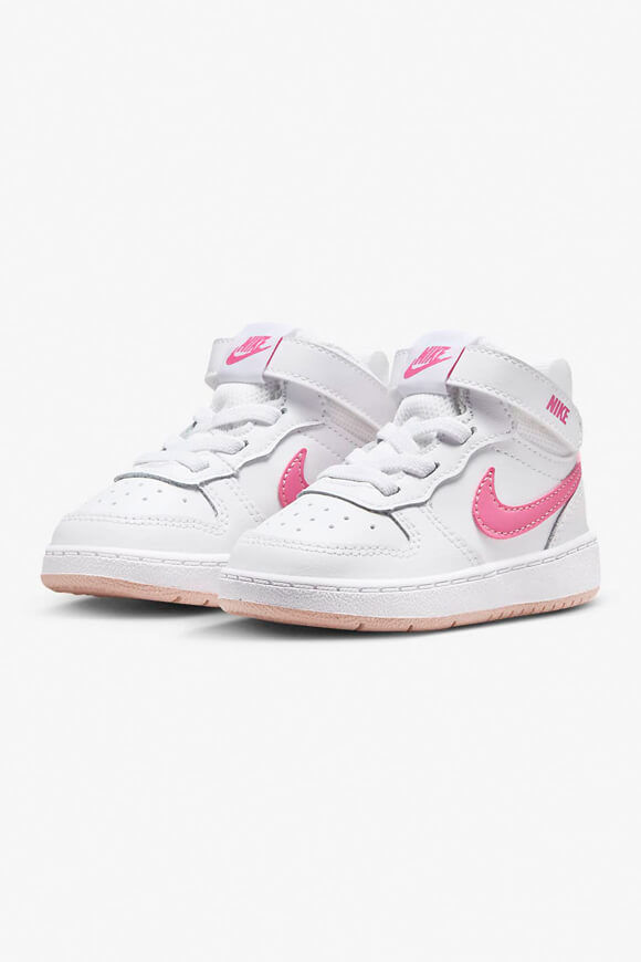 Nike Court Borough Mid 2 Baby Sneaker | White + Pinksicle | Baby | EU23.5 Nike Court Borough Mid 2 Baby Sneaker | White + Pinksicle | Baby | EU23.5 von Nike