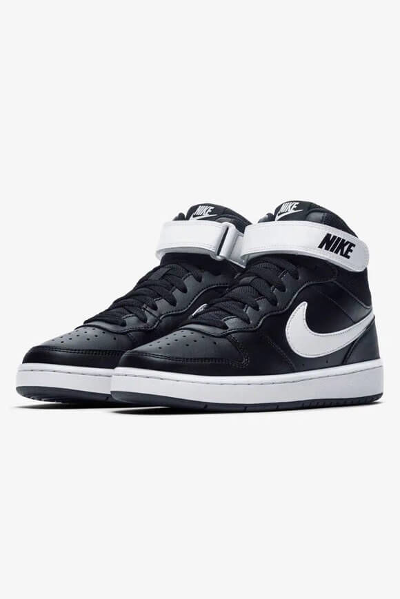 Nike Court Borough Mid 2 Sneaker | Black + White | Jungen  | EU38.5 von Nike