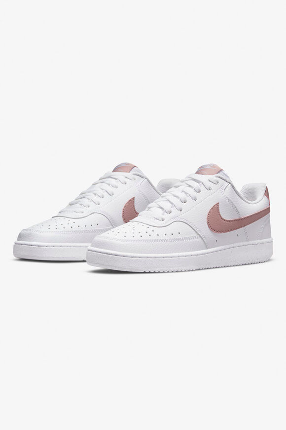 Nike Court Vision Low NN Sneaker | White + Pink Oxford | Damen  | EU37.5 von Nike