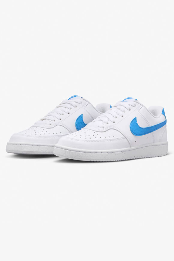 Nike Court Vision Low NN Sneaker | White + University Blue | Damen  | EU37.5 von Nike