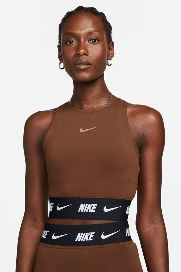 Nike Crop Top | Cacao Wow | Damen  | L von Nike