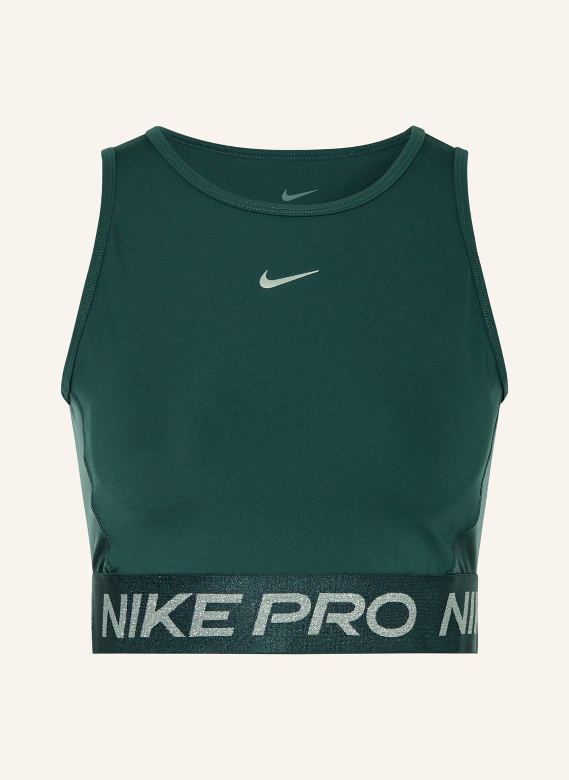 Nike Cropped-Top Dri-Fit Pro gruen von Nike