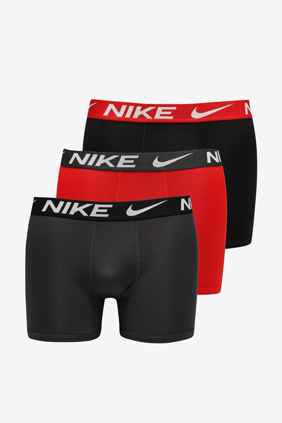 Nike Dreierpack Boxershorts | Black + University Red | Herren  | M von Nike