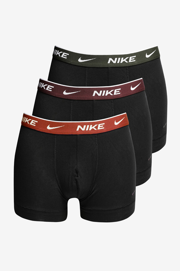 Nike Dreierpack Boxershorts | Schwarz + Canyon Rust + Charcoal + Burgundy Crush | Herren  | S von Nike