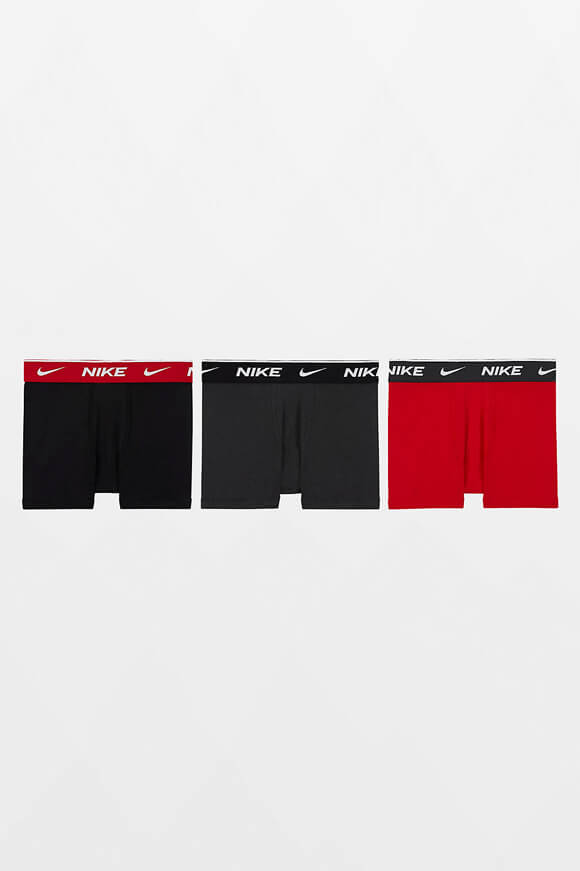 Nike Dreierpack Boxershorts | University Red + Anthracite + Black | Jungen  | M von Nike