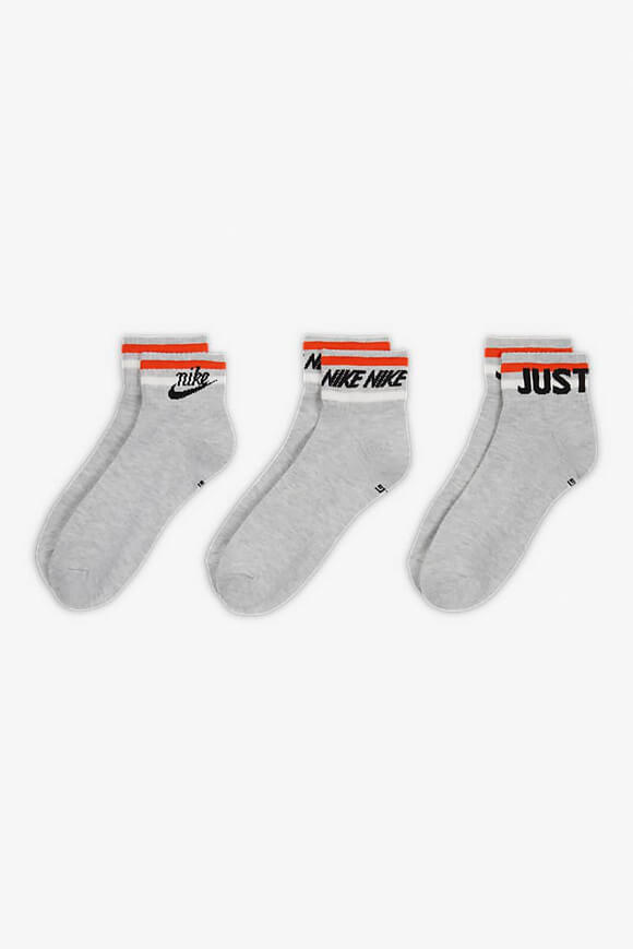 Nike Dreierpack Socken | Grau meliert | unisex  | EU34-38 von Nike