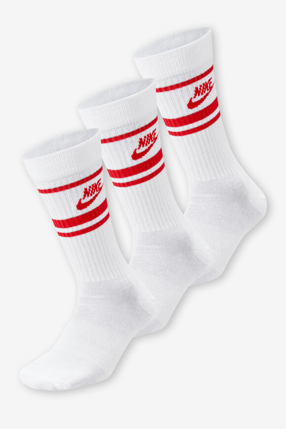 Nike Dreierpack Socken | Weiss + Universitätsrot | unisex | EU46-50 Nike Dreierpack Socken | Weiss + Universitätsrot | unisex | EU46-50 von Nike