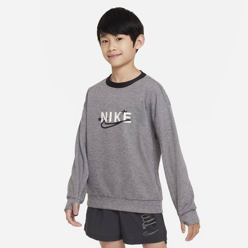 Nike Dri-FIT Performance Select Trainings-Sweatshirt mit Rundhalsausschnitt für ältere Kinder (Jungen) - Schwarz von Nike