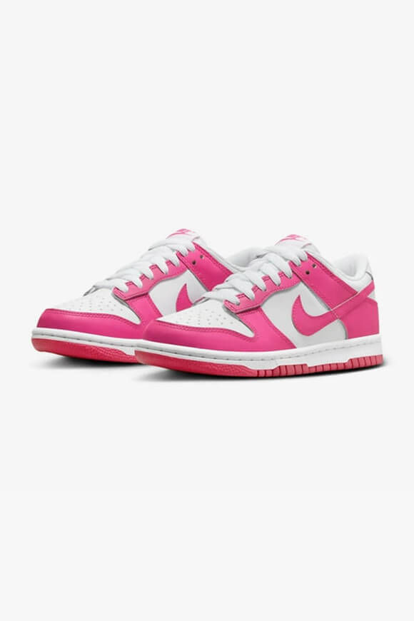 Nike Dunk Low Sneaker | White + Laser Fuchsia | Mädchen  | EU36 von Nike
