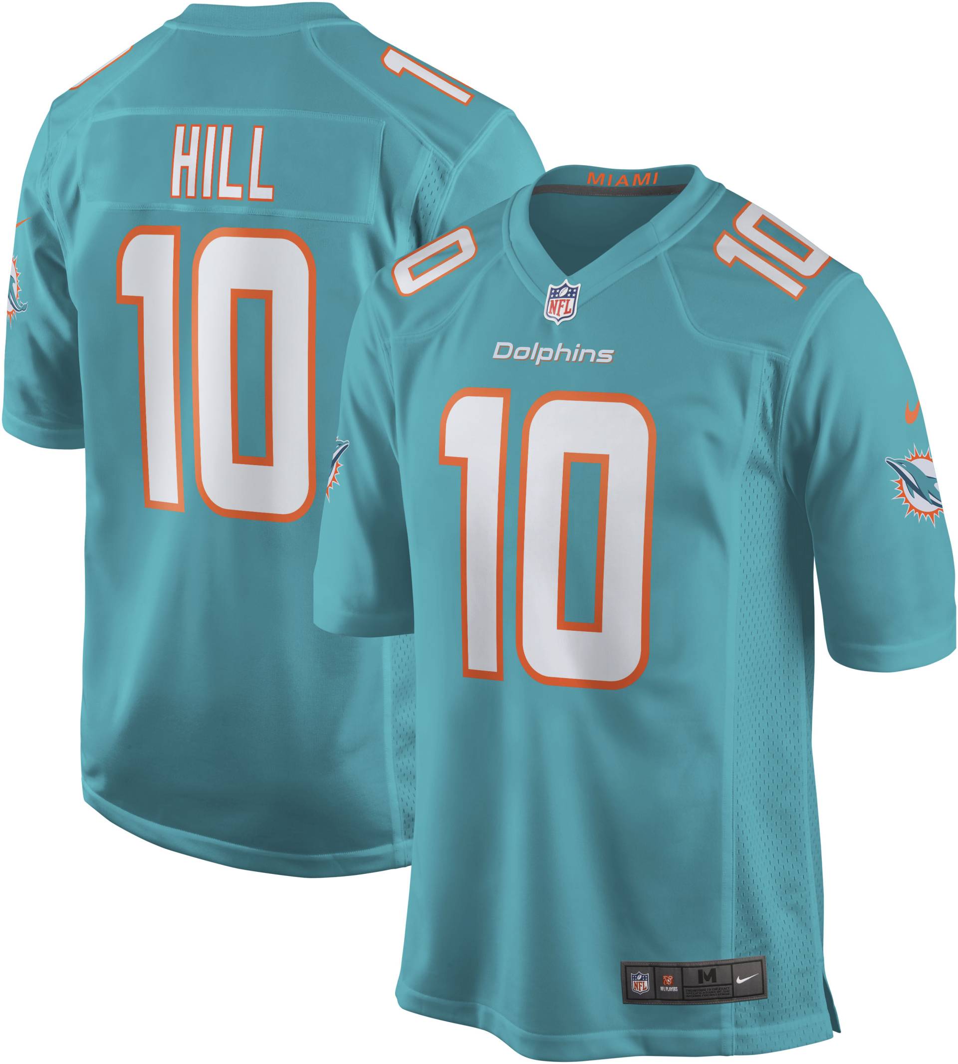 Nike Footballtrikot »MIAMI DOLPHINS NIKE HOME GAME JERSEY HILL 10 NFL« von Nike