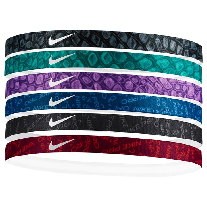 Nike Headbands 6 PK Printed Haarband violett von Nike