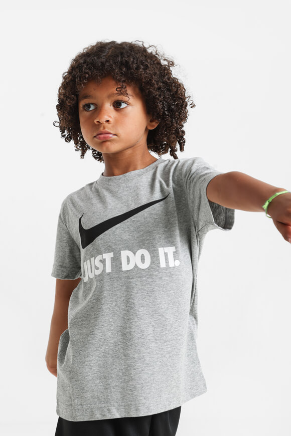 Nike Kids T-Shirt | Grau meliert + Weiss | Jungen  | 6y von Nike