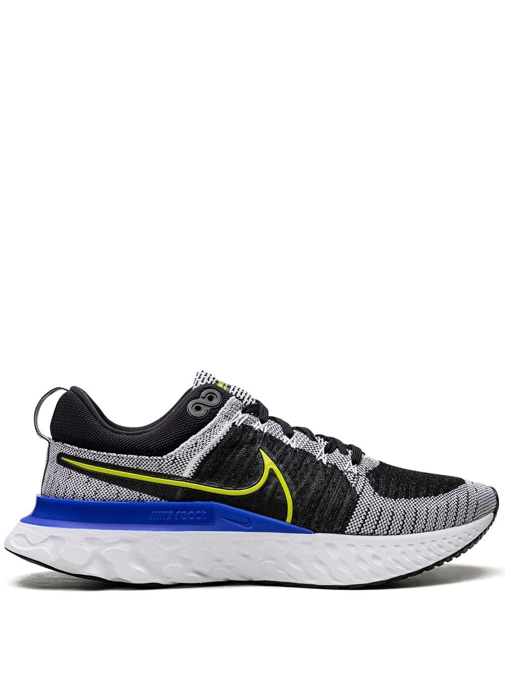 Nike React Infinity Run Flyknit 2 "White/Black/Racer Blue/Cyber" sneakers - Grey von Nike