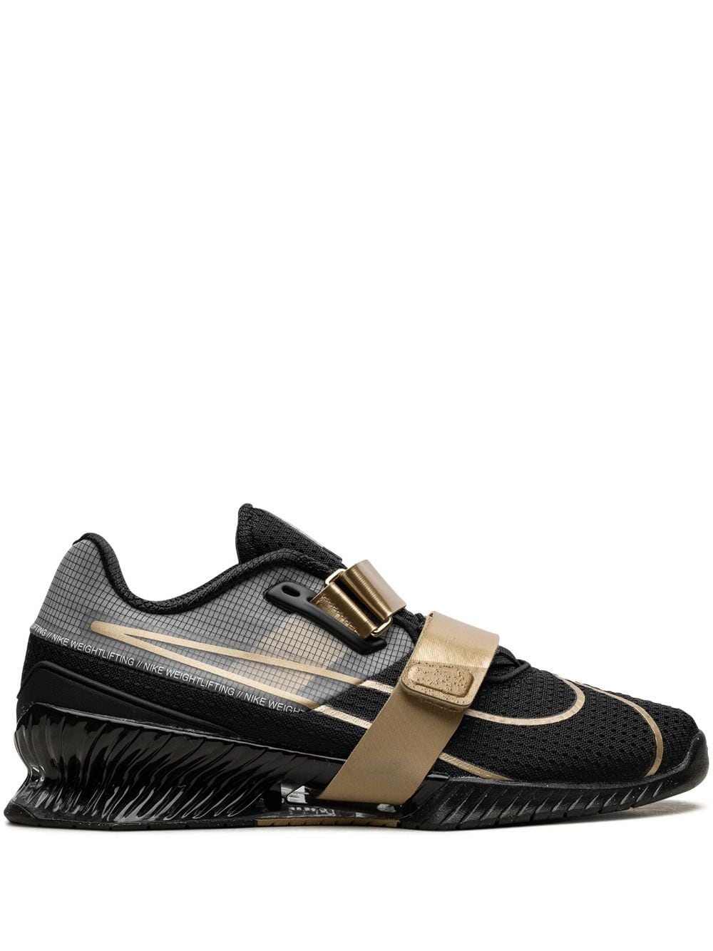 Nike Romaleos 4 "Black/Metallic Gold" weightlifting shoes von Nike