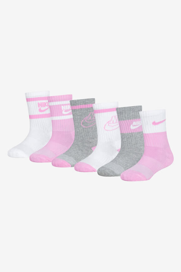 Nike Sechserpack Kids Socken | Pink Rise | Mädchen  | EU23.5-27 von Nike