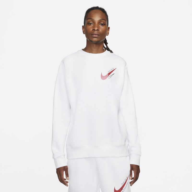 Nike Sportswear Fleece-Sweatshirt für Herren - Weiß von Nike