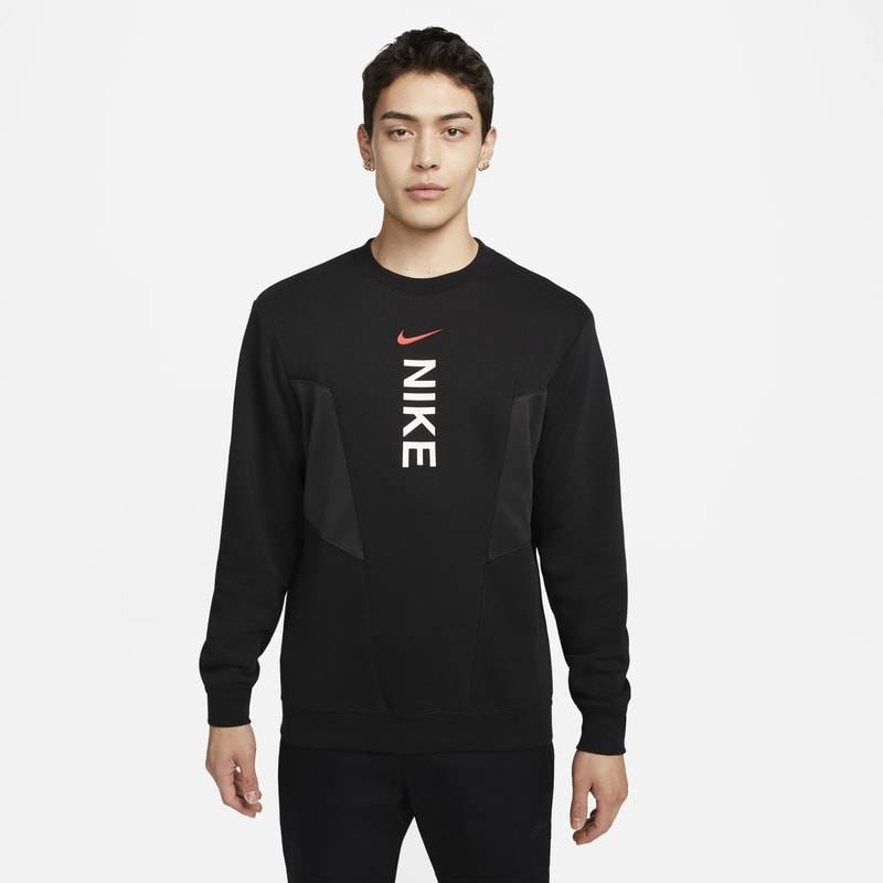 Nike Sportswear Hybrid Fleece-Sweatshirt für Herren - Schwarz von Nike