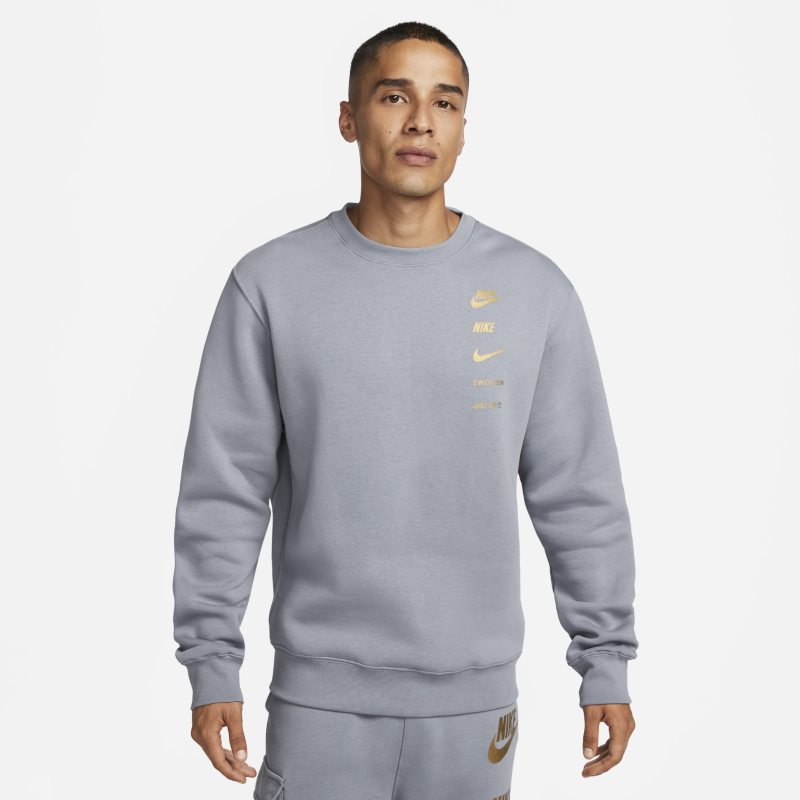 Nike Sportswear Standard Issue Sweatshirt mit Rundhalsausschnitt für Herren - Grau von Nike