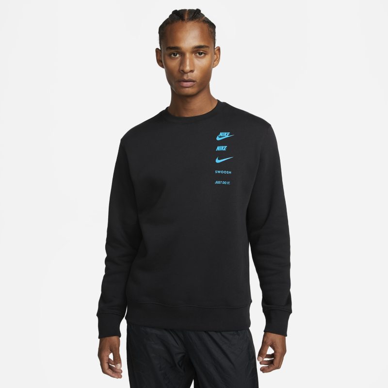 Nike Sportswear Standard Issue Sweatshirt mit Rundhalsausschnitt für Herren - Schwarz von Nike