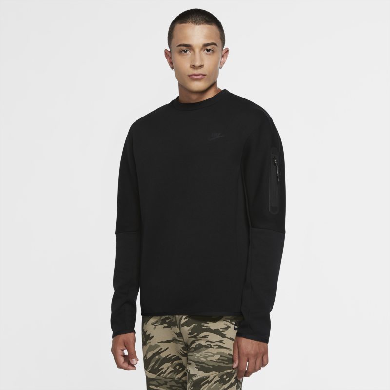 Nike Sportswear Tech Fleece Herren-Sweatshirt mit Rundhalsausschnitt - Schwarz von Nike
