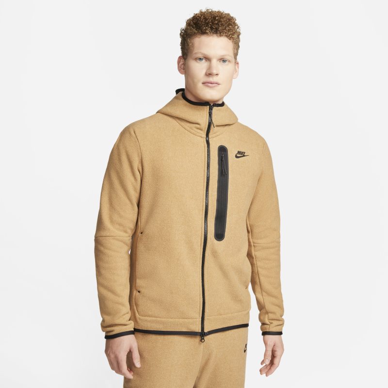 Nike Sportswear Tech Fleece winterfester Hoodie mit durchgehendem Reißverschluss für Herren - Braun von Nike