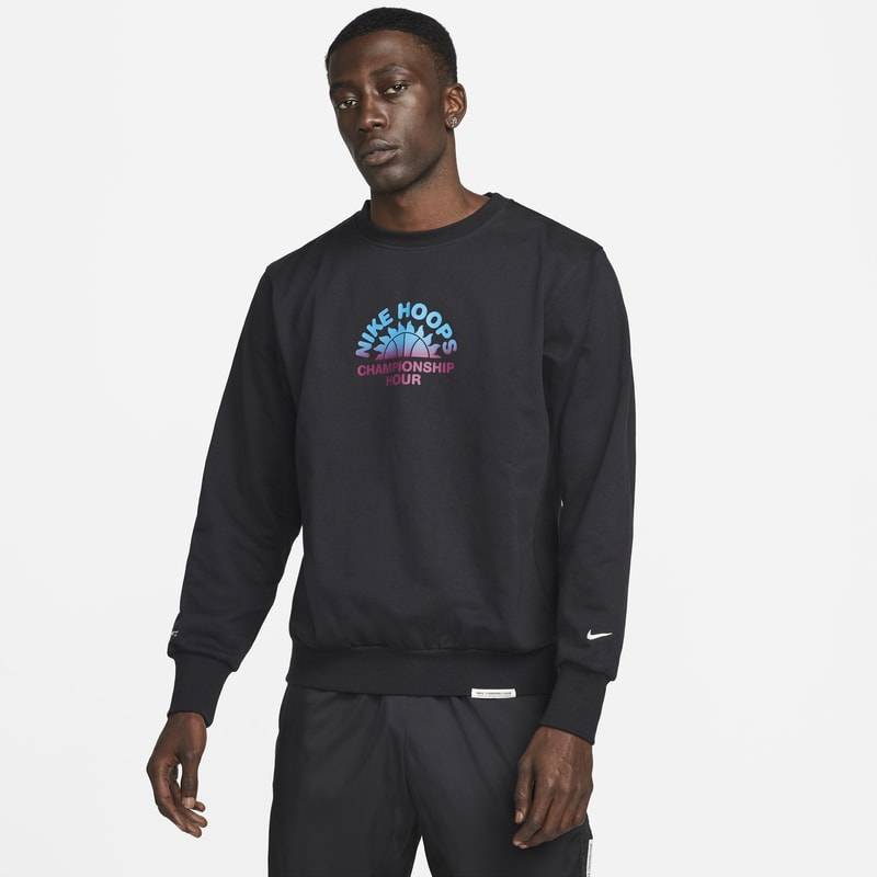 Nike Standard Issue Basketball-Rundhals-Sweatshirt für Herren - Schwarz von Nike
