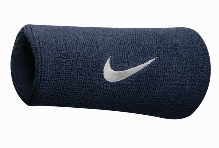 Nike Swoosh Doublewide Wristbands Schweissband dunkelblau von Nike