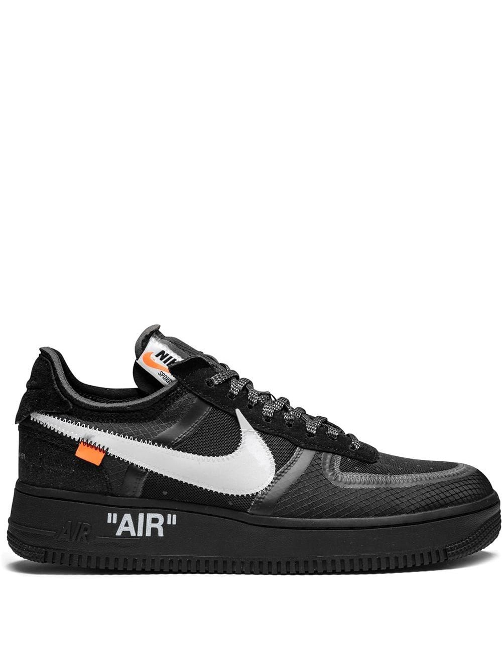 Nike X Off-White The 10: Air Force 1 Low "Black" sneakers von Nike X Off-White