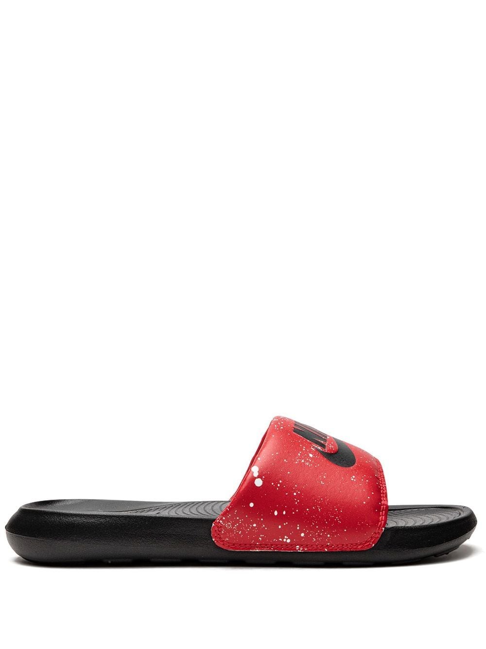 Nike Victori One Print "Paint Splatter" slides - Red von Nike