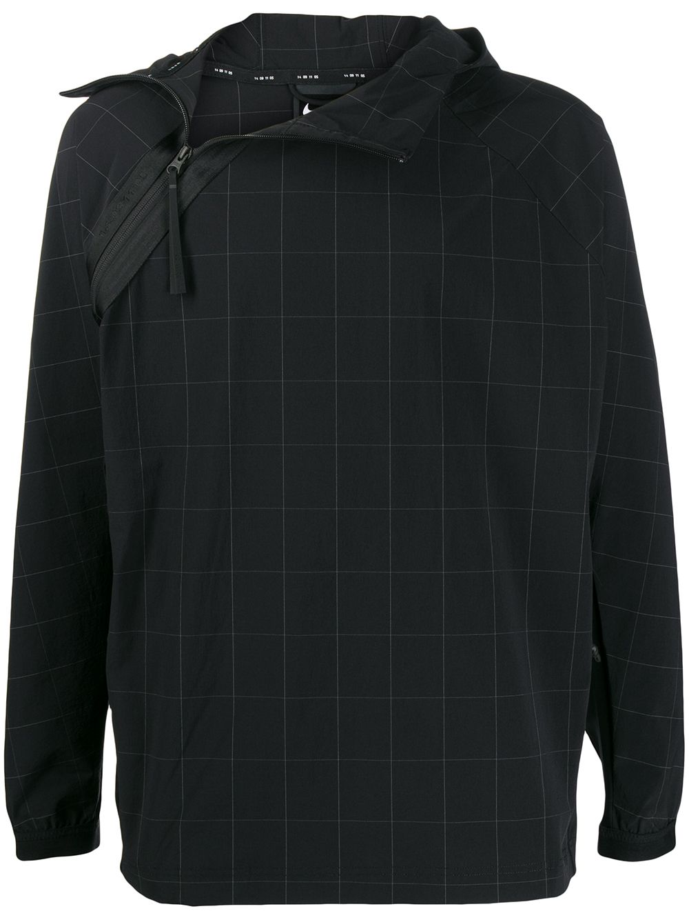 Nike checked pullover jacket - Black von Nike