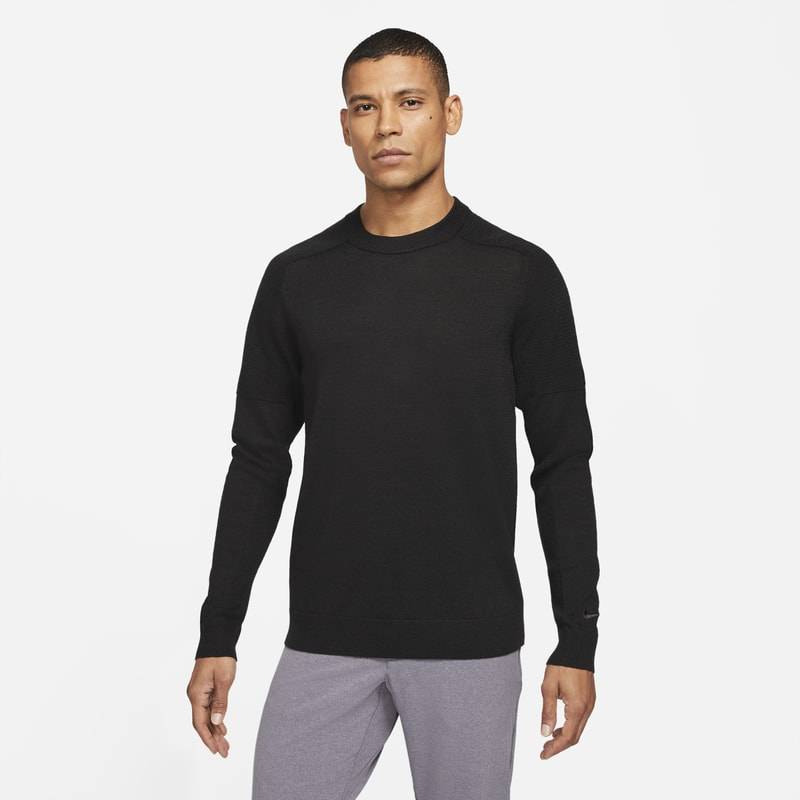 Tiger Woods Strick-Golf-Sweatshirt für Herren - Schwarz von Nike