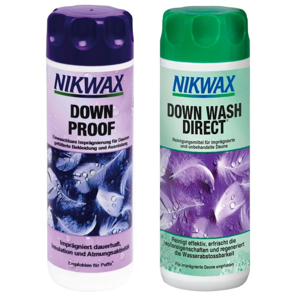 Nikwax - Nikwax Down Wash Direct + Downproof - Waschmittel Gr 2 x 300 ml von Nikwax