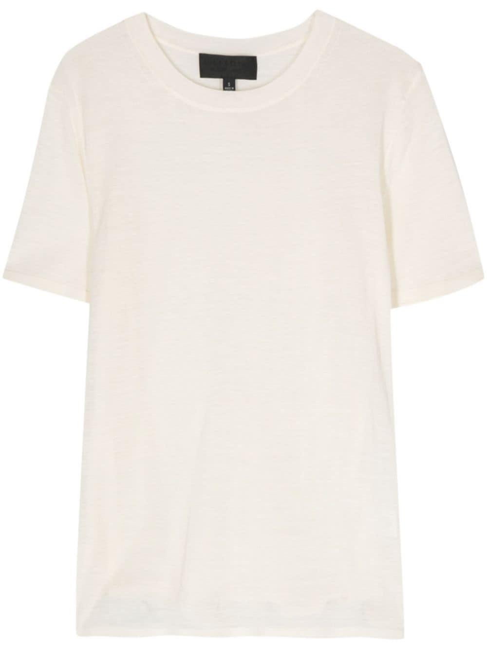 Nili Lotan Kimena fine-knit T-shirt - White von Nili Lotan