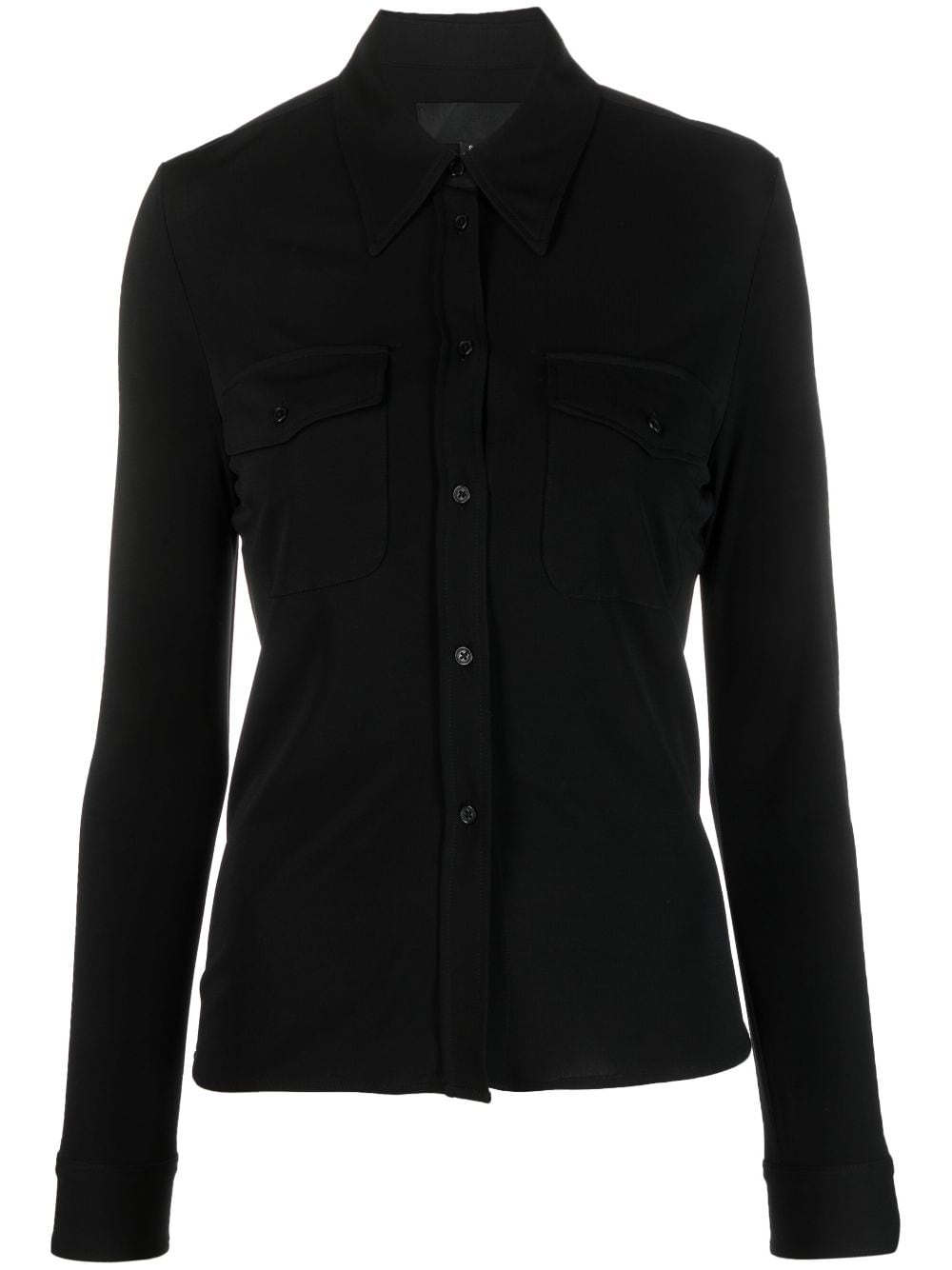 Nili Lotan chest-pocket button-up shirt - Black von Nili Lotan