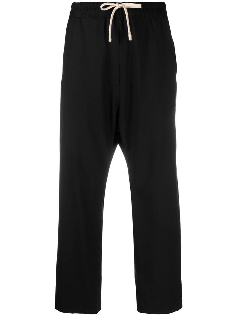 Nili Lotan cropped drawstring waist trousers - Black von Nili Lotan