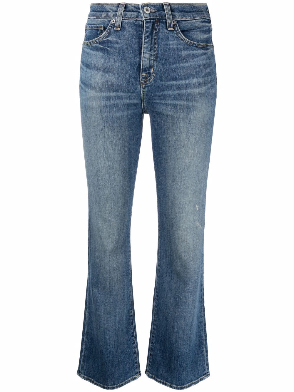 Nili Lotan high-rise bootcut bleach-effect jeans - Blue von Nili Lotan