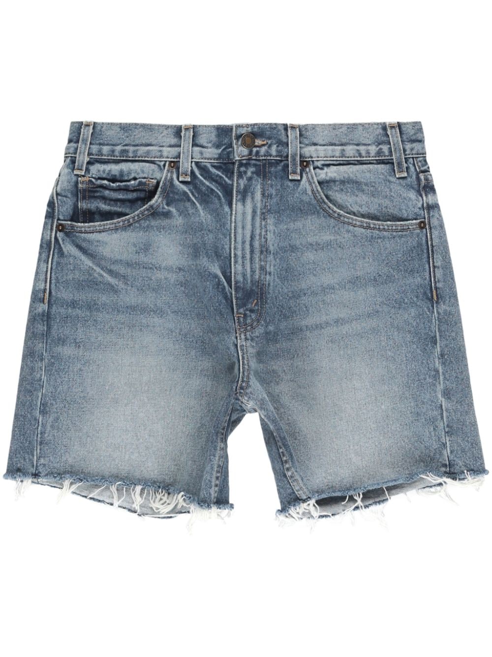 Nili Lotan high-waist denim shorts - Blue von Nili Lotan