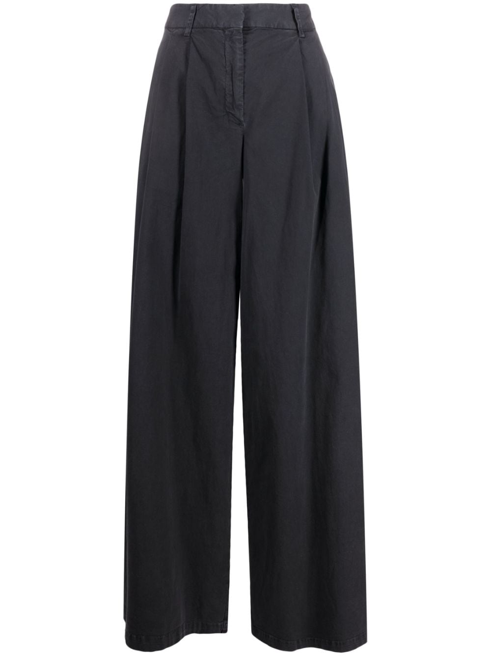Nili Lotan high-waist wide-leg trousers - Grey von Nili Lotan