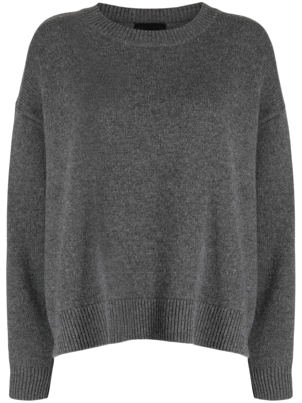 Nili Lotan logo intarsia-knit cashmere jumper - Grey von Nili Lotan