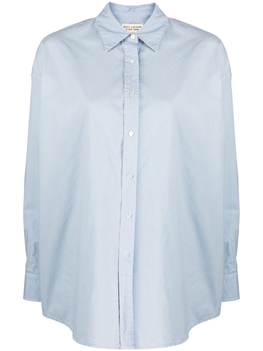Nili Lotan long-sleeve cotton shirt - Blue von Nili Lotan
