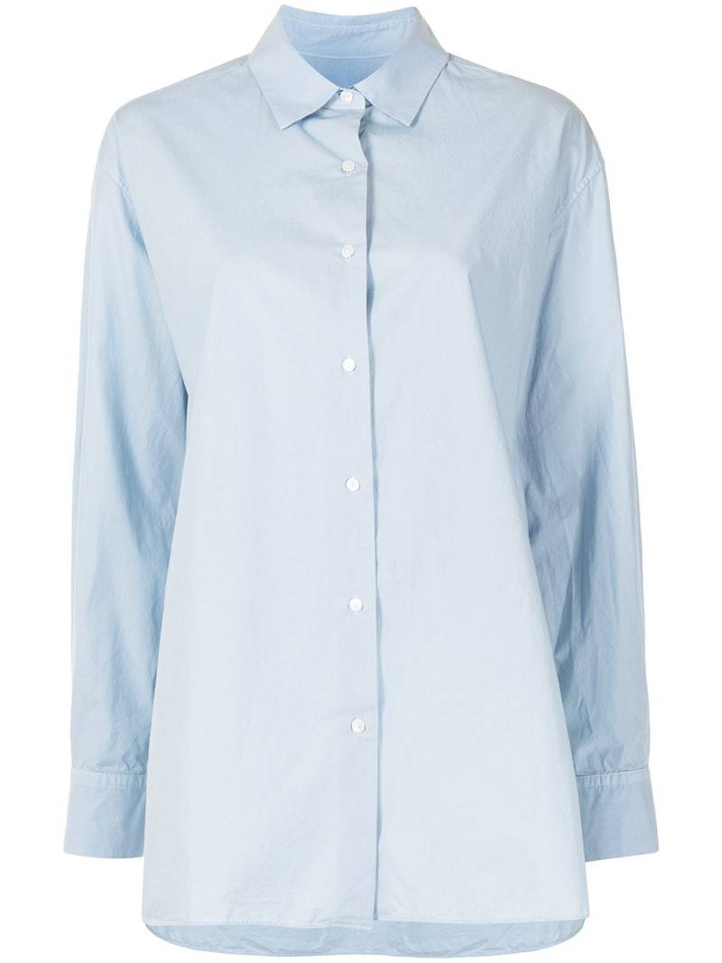 Nili Lotan longline cotton shirt - Blue von Nili Lotan