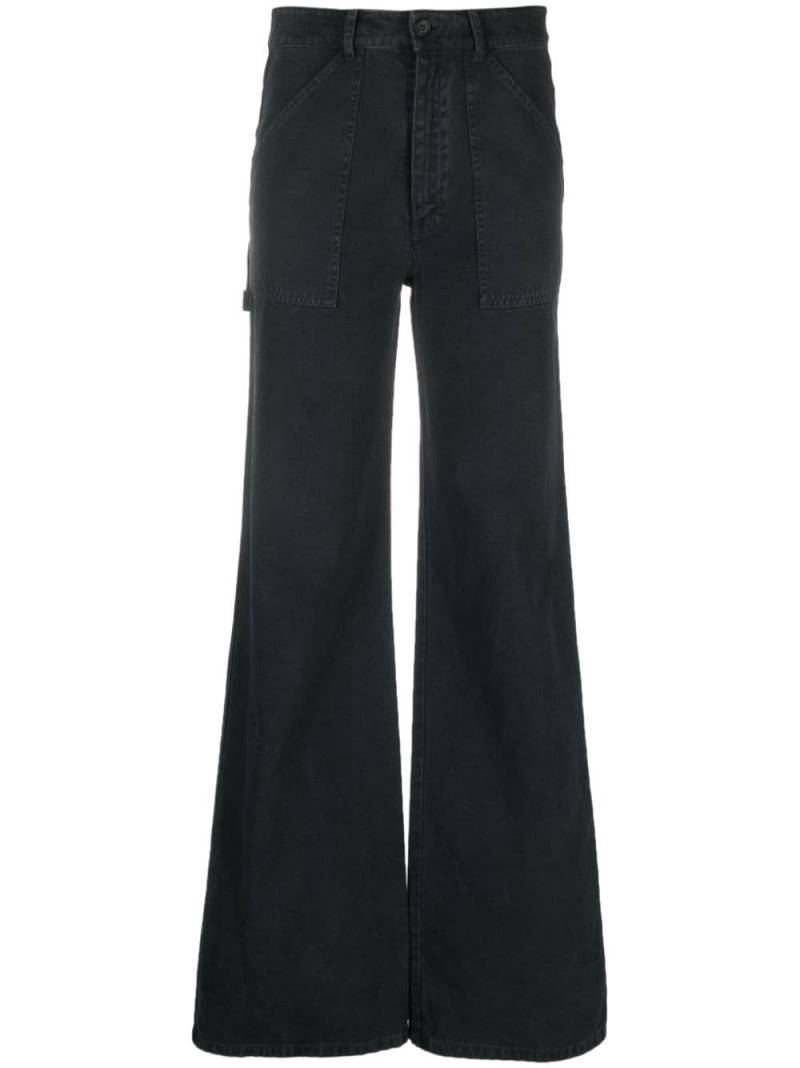 Nili Lotan mid-rise wide-leg trousers - Black von Nili Lotan