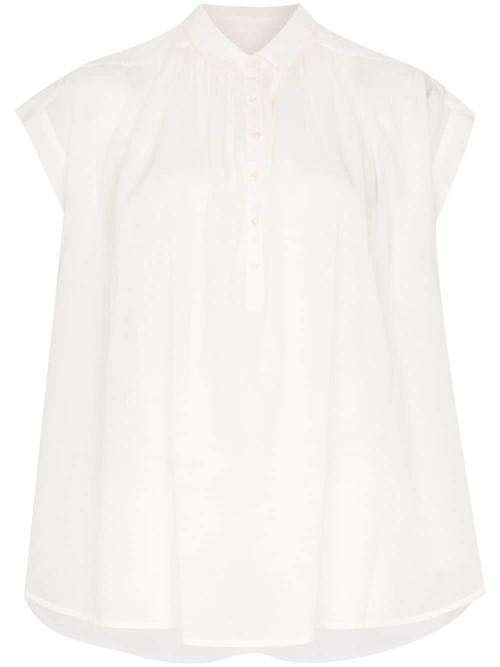 Nili Lotan oversized flared blouse - White von Nili Lotan