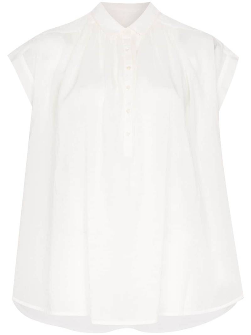 Nili Lotan oversized flared blouse - White von Nili Lotan