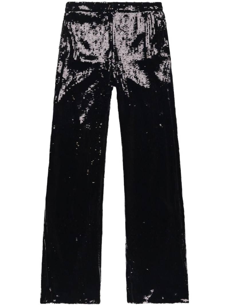 Nili Lotan sequin-embellished flared trousers - Black von Nili Lotan