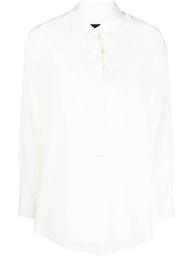 Nili Lotan sheer silk long-sleeved shirt - Neutrals von Nili Lotan