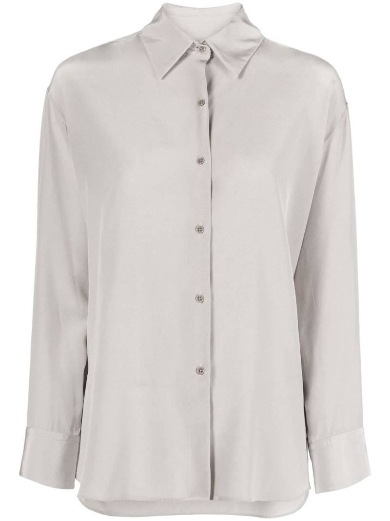 Nili Lotan silk long-sleeve shirt - Grey von Nili Lotan