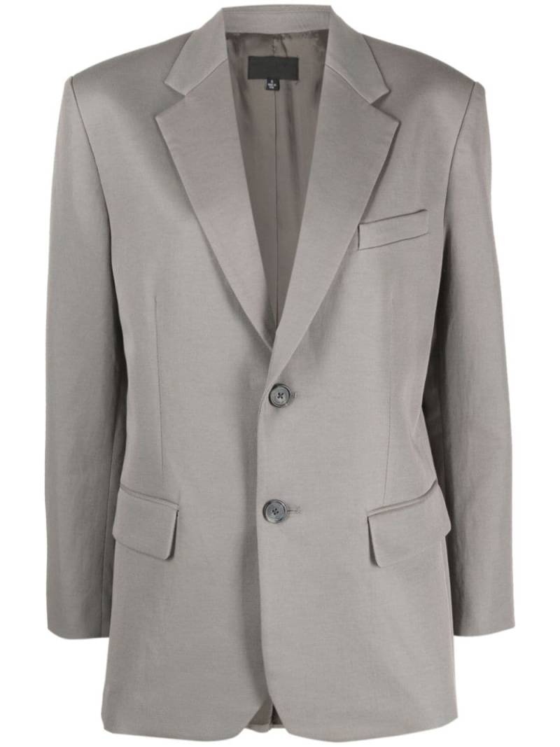 Nili Lotan single-breasted cotton-blend blazer - Grey von Nili Lotan