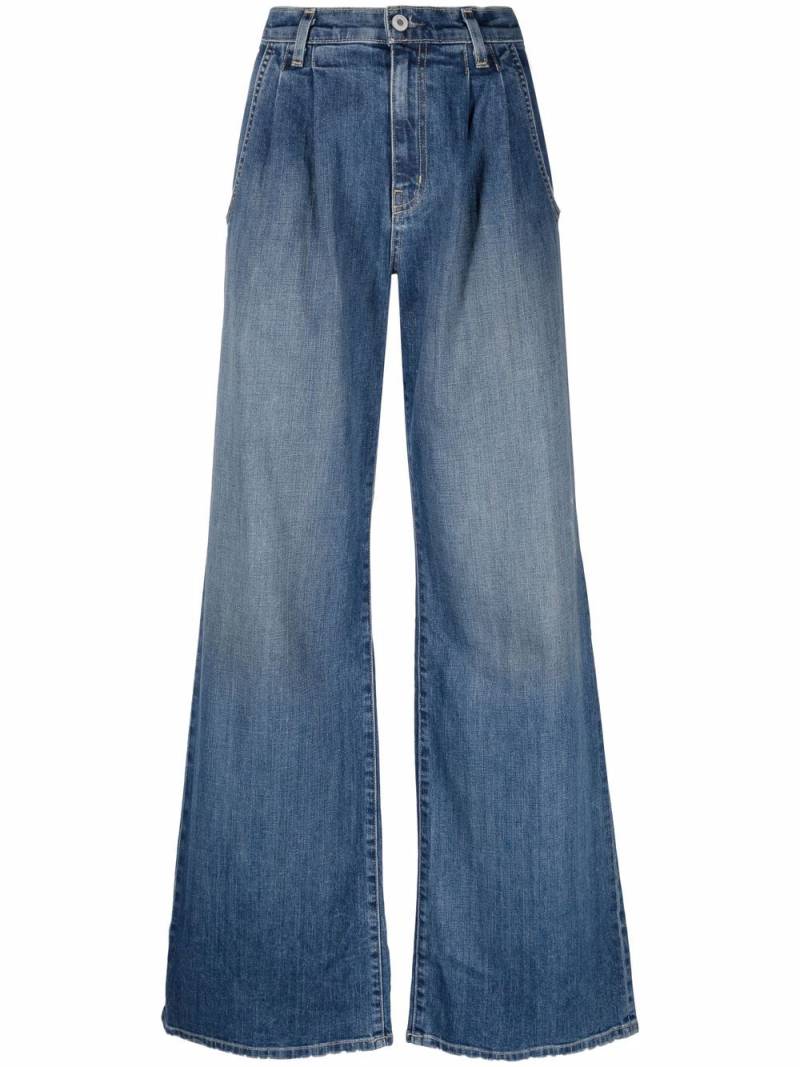 Nili Lotan wide-leg bleach-effect denim jeans - Blue von Nili Lotan