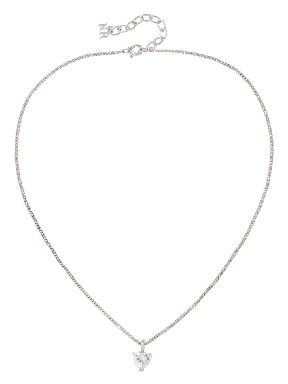 Nina Ricci 1980s heart pendant necklace - Silver von Nina Ricci